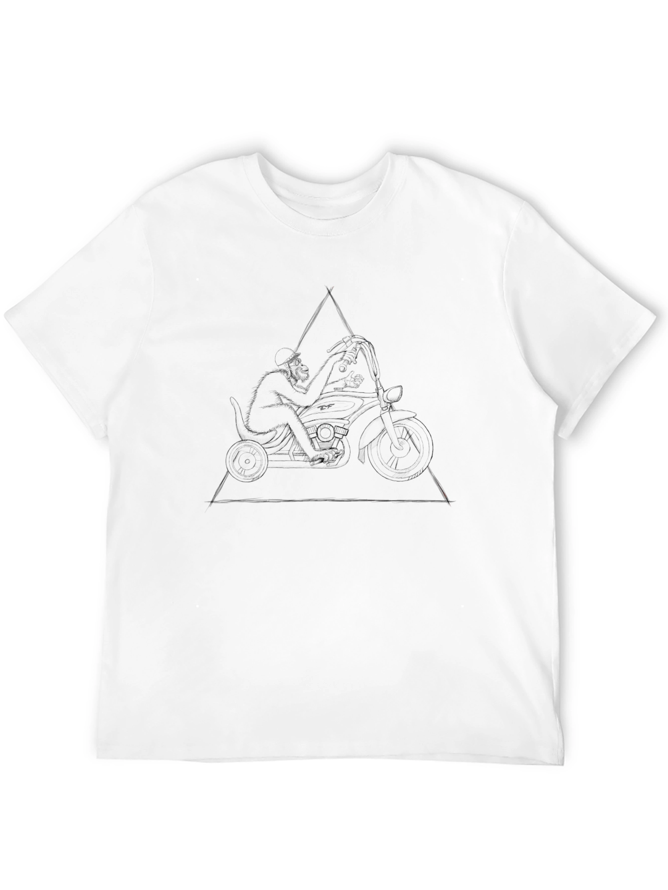 Cool Graphic Tee: Monkey Rider T-Shirt