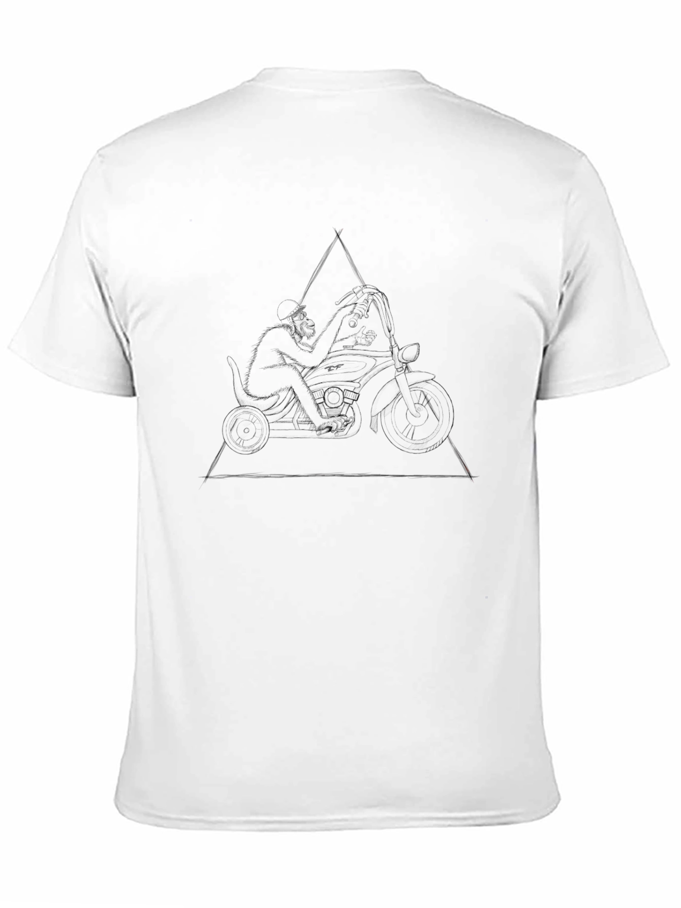 Cool Graphic Tee: Monkey Rider T-Shirt