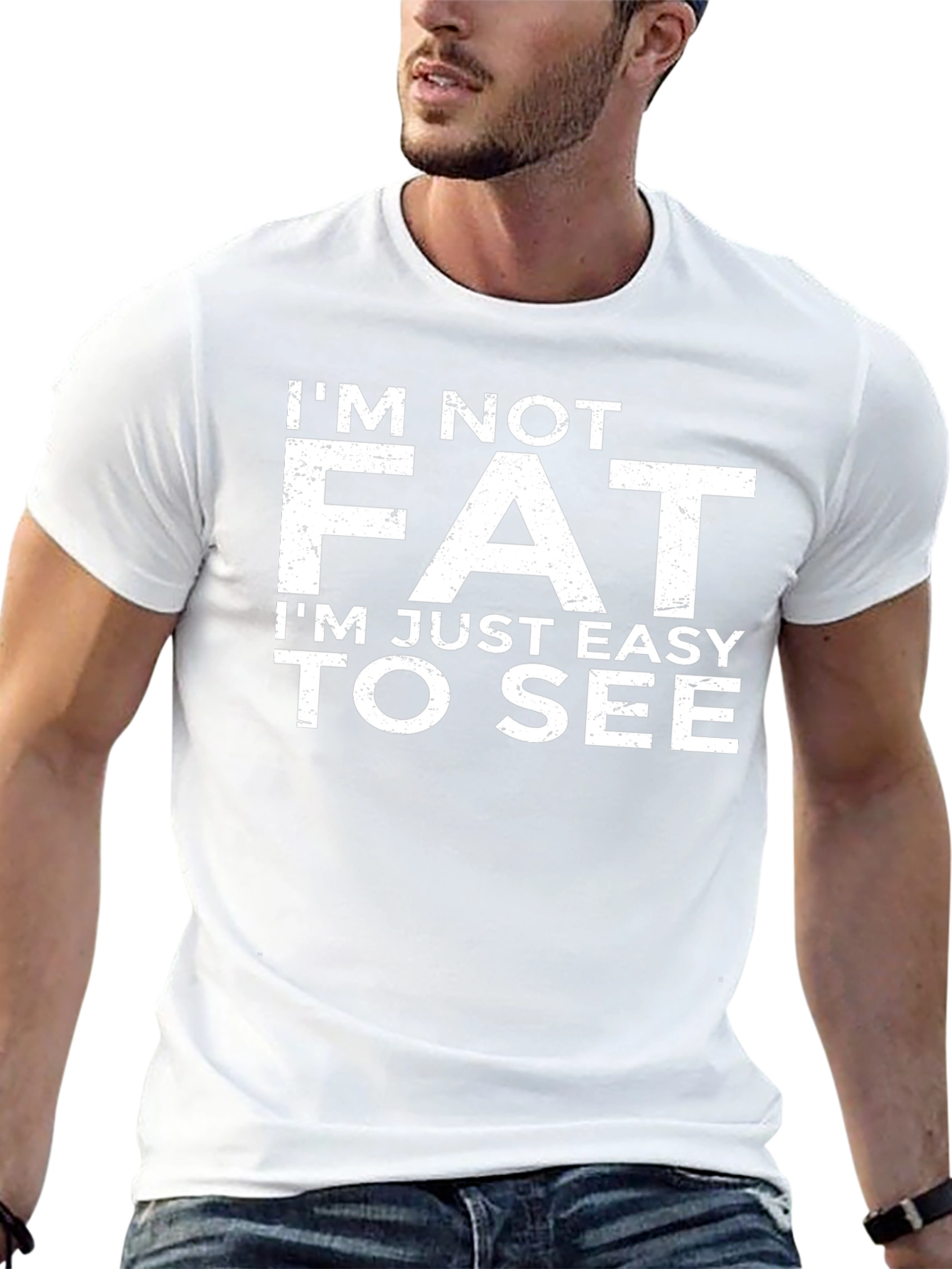 Im Not Fat T-Shirt Funny Slogan Tee