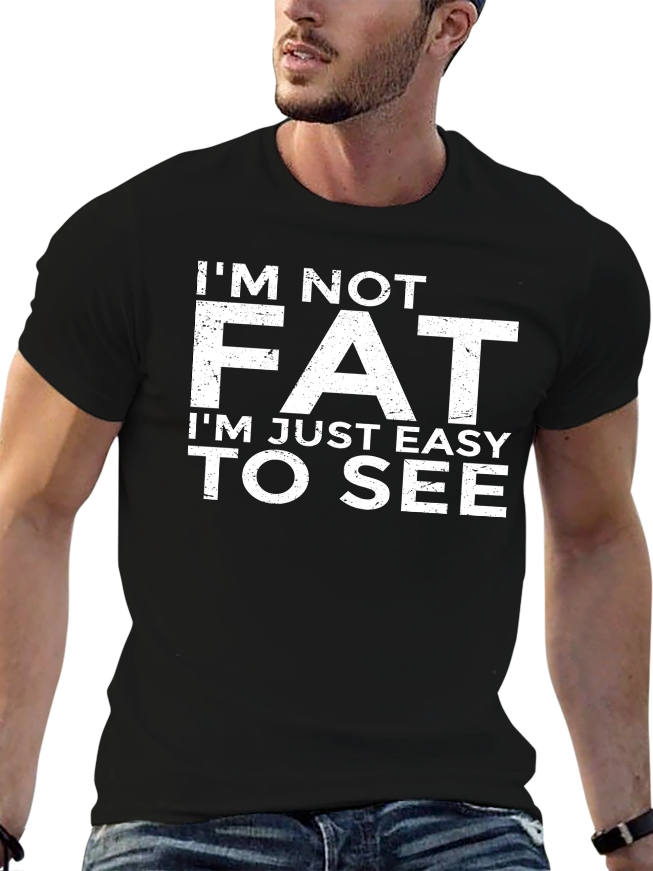 Im Not Fat T-Shirt Funny Slogan Tee