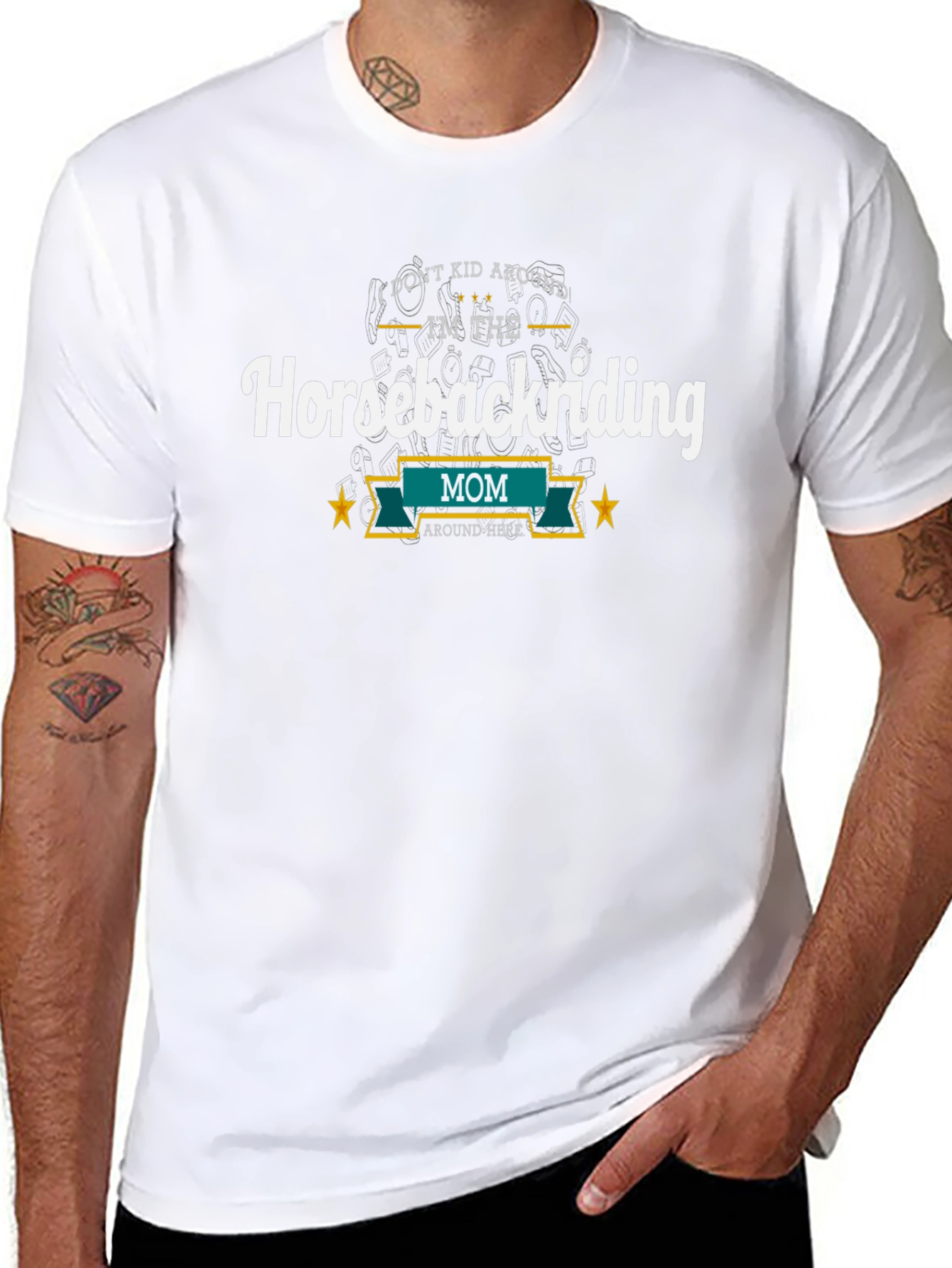 Horseback Riding Mom T-Shirt Funny Graphic Tee
