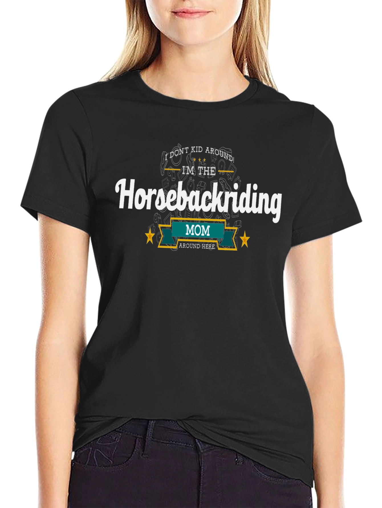 Horseback Riding Mom T-Shirt Funny Graphic Tee