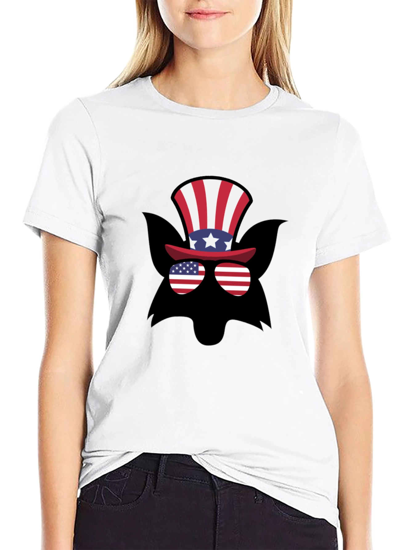 Patriotic Fox T-Shirt - USA Design