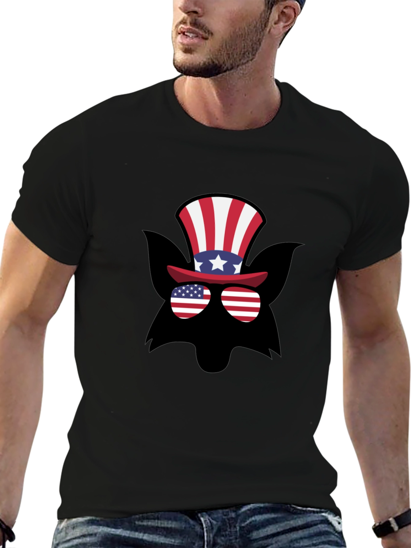 Patriotic Fox T-Shirt - USA Design