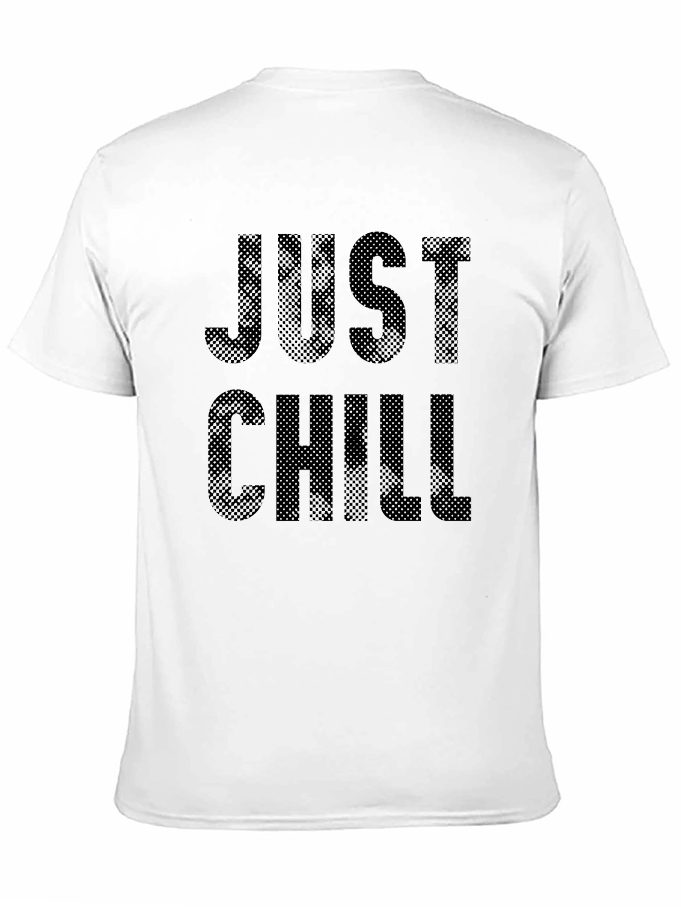 Just Chill Black Graphic T-Shirt Casual Wear