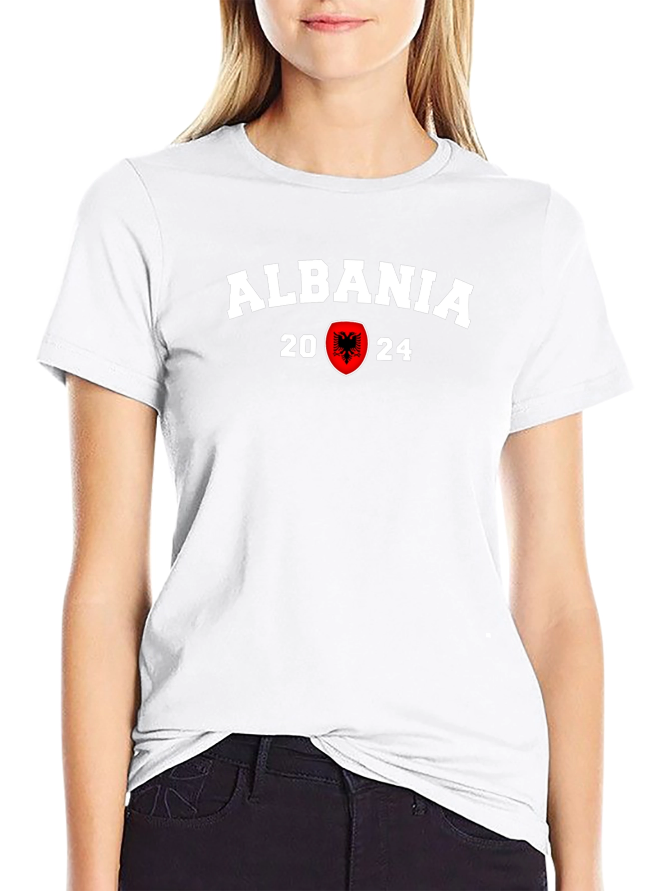 Albania 2024 Black Graphic Tee