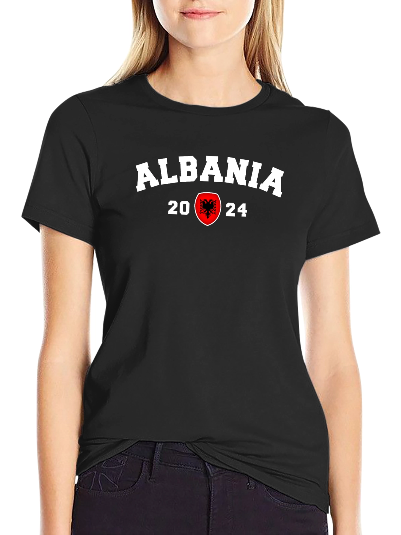 Albania 2024 Black Graphic Tee