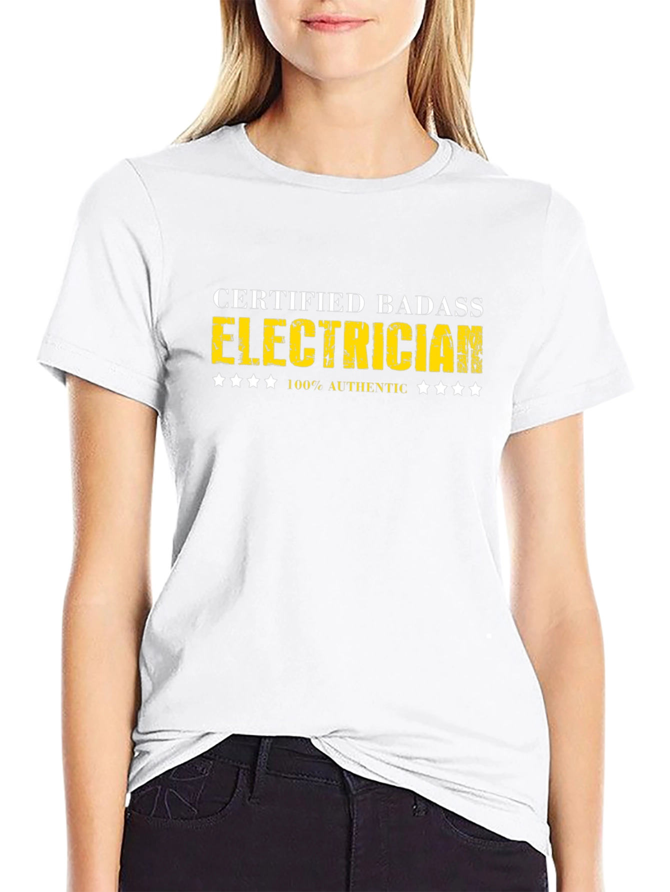 Certified Badass Electrician Graphic Tee