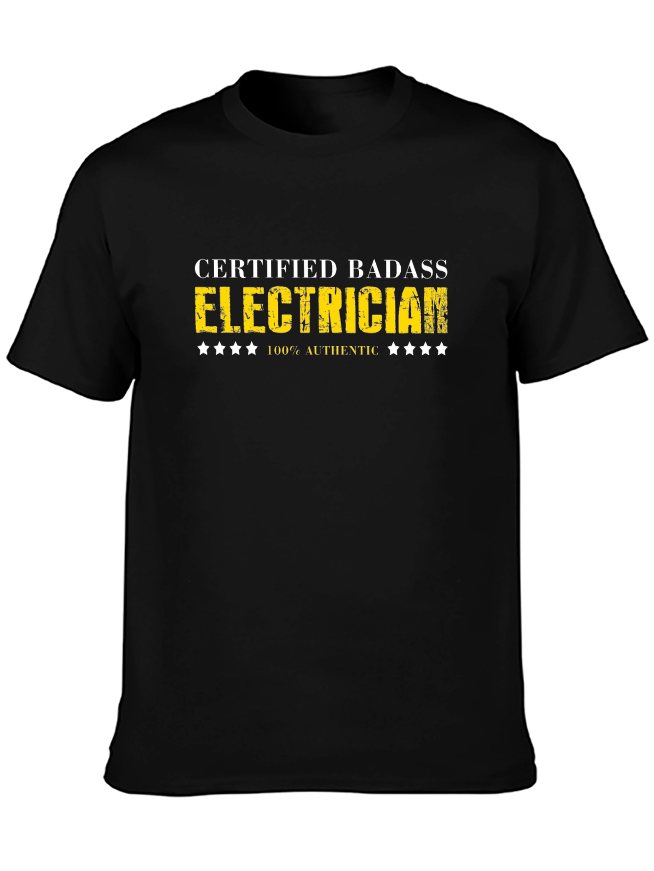 Certified Badass Electrician Graphic Tee