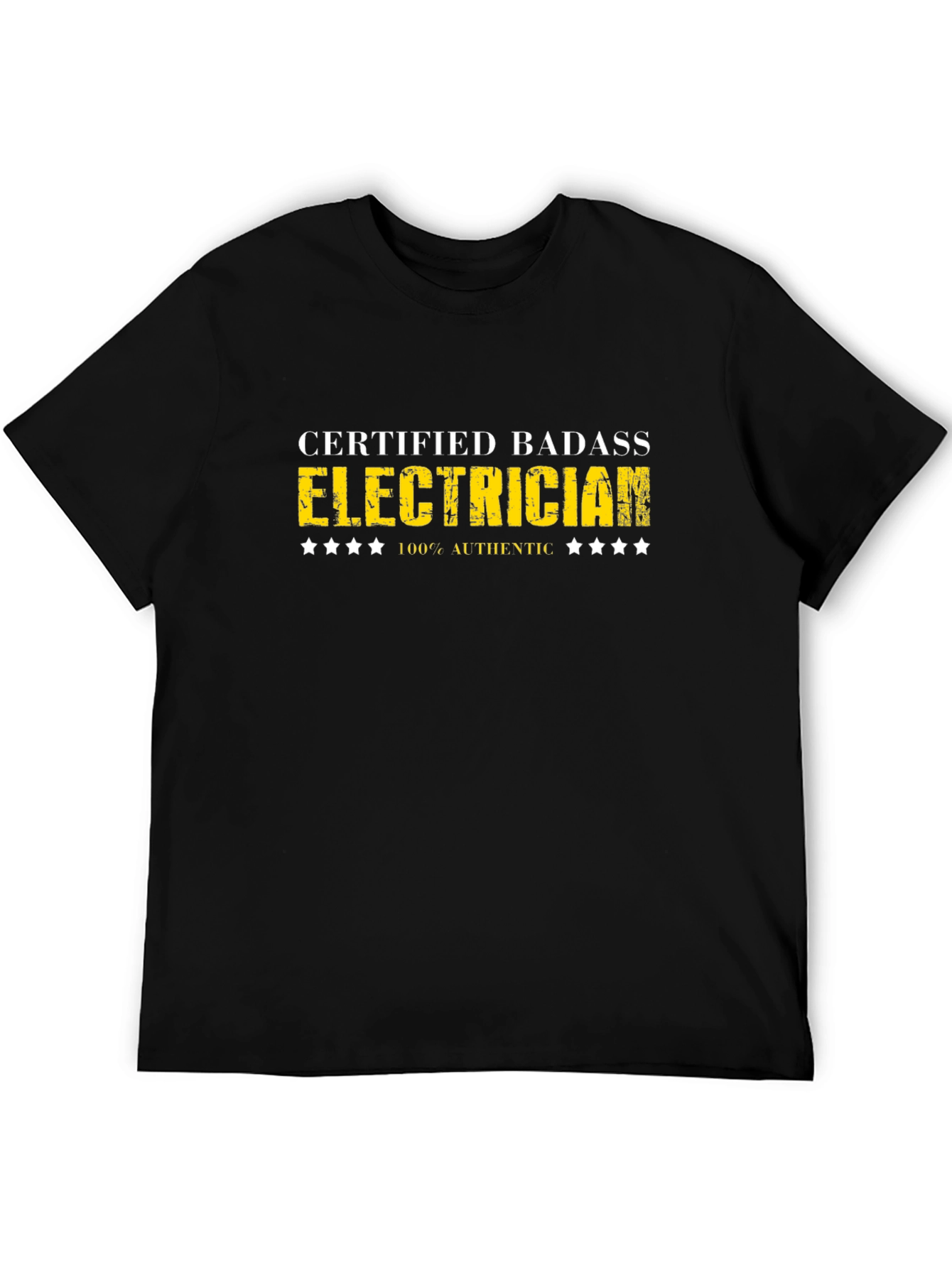 Certified Badass Electrician Graphic Tee