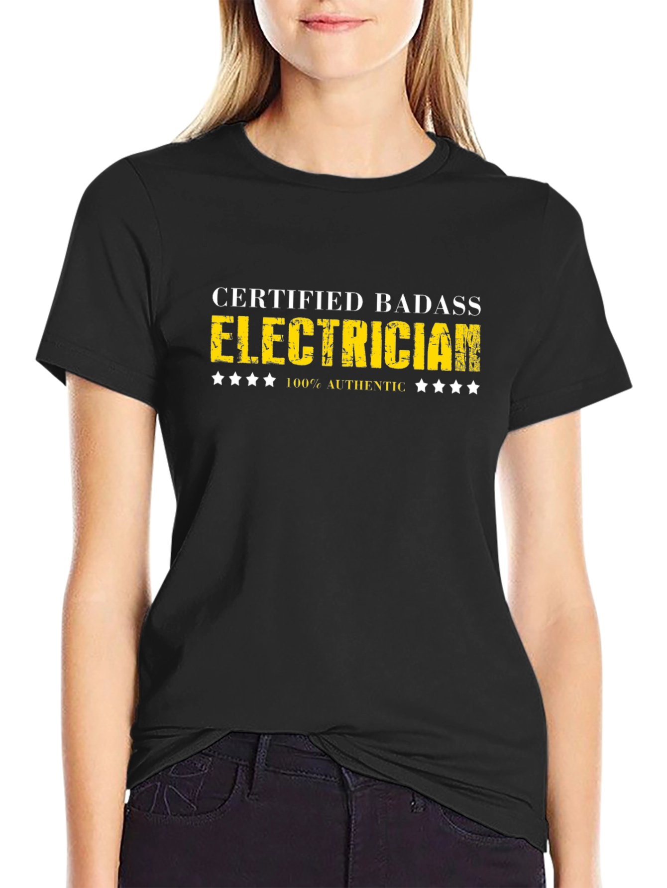 Certified Badass Electrician Graphic Tee