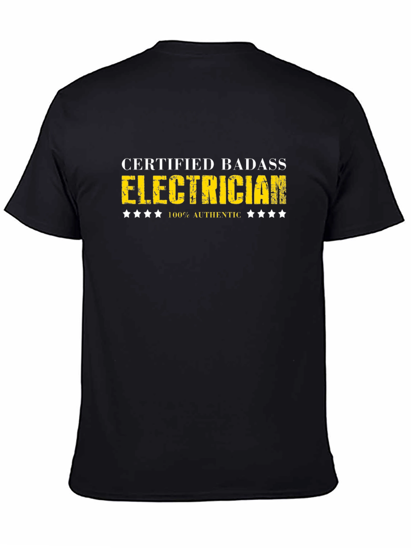 Certified Badass Electrician Graphic Tee