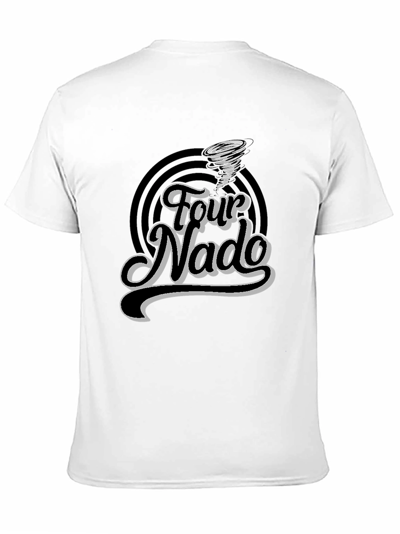 Four Nado Graphic Tee - Stylish Black T-Shirt