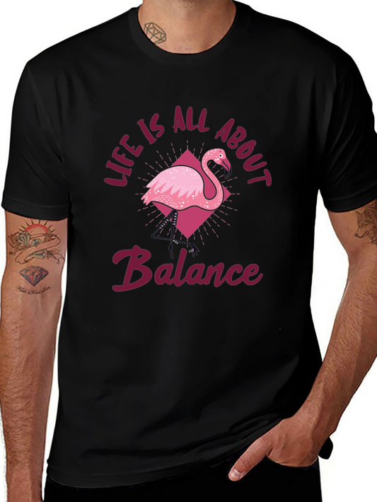 Balance Flamingo T-Shirt - Life Is All About It