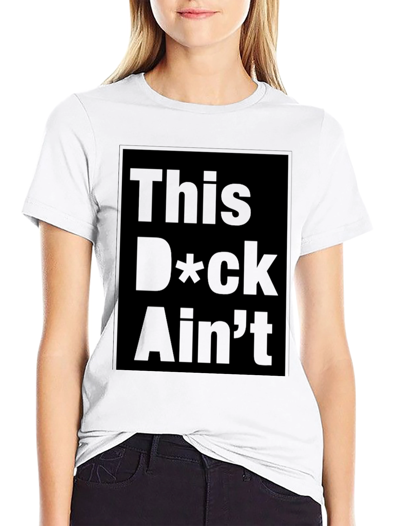 Edgy Graphic Tee - This D*ck Aint Free