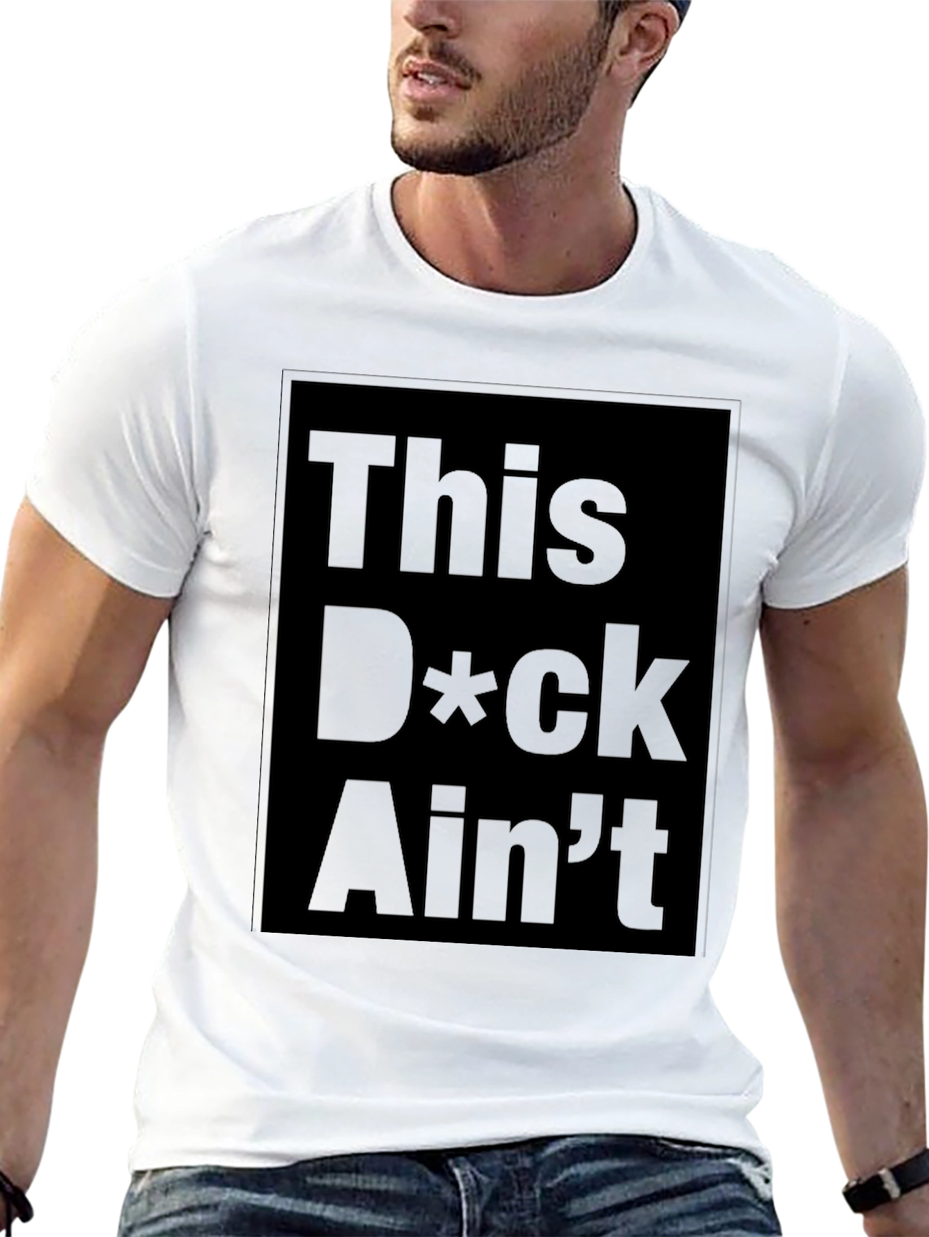 Edgy Graphic Tee - This D*ck Aint Free