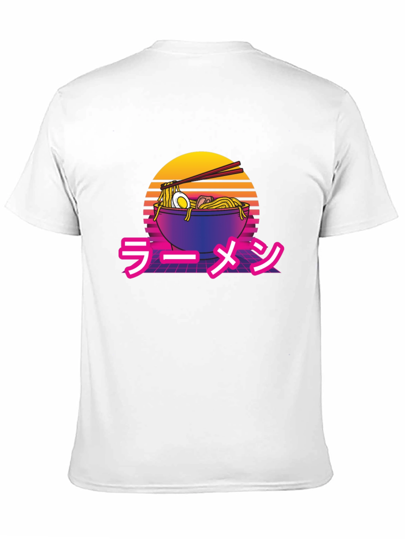Retro Ramen T-Shirt - Synthwave Noodles Tee