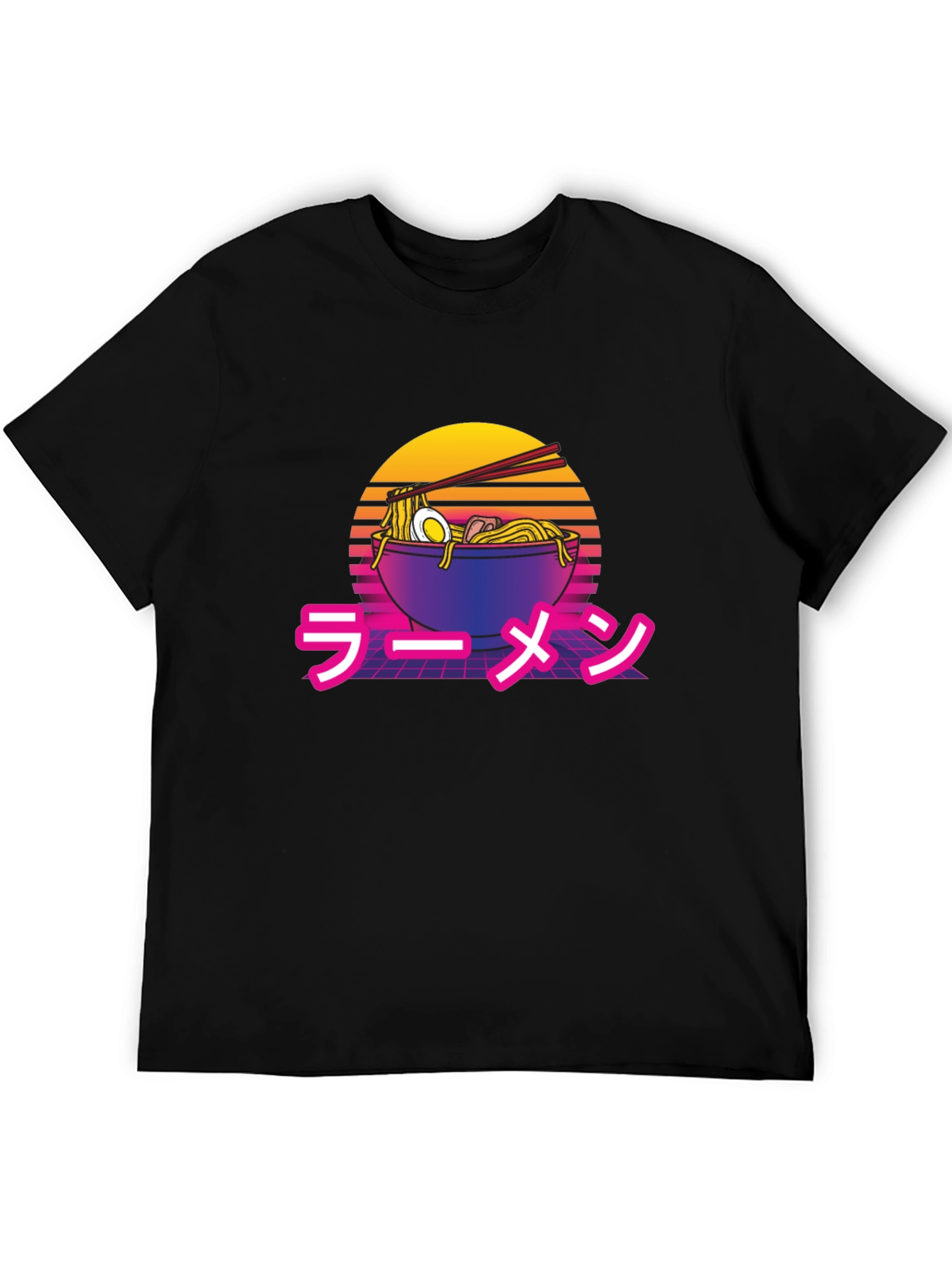 Retro Ramen T-Shirt - Synthwave Noodles Tee