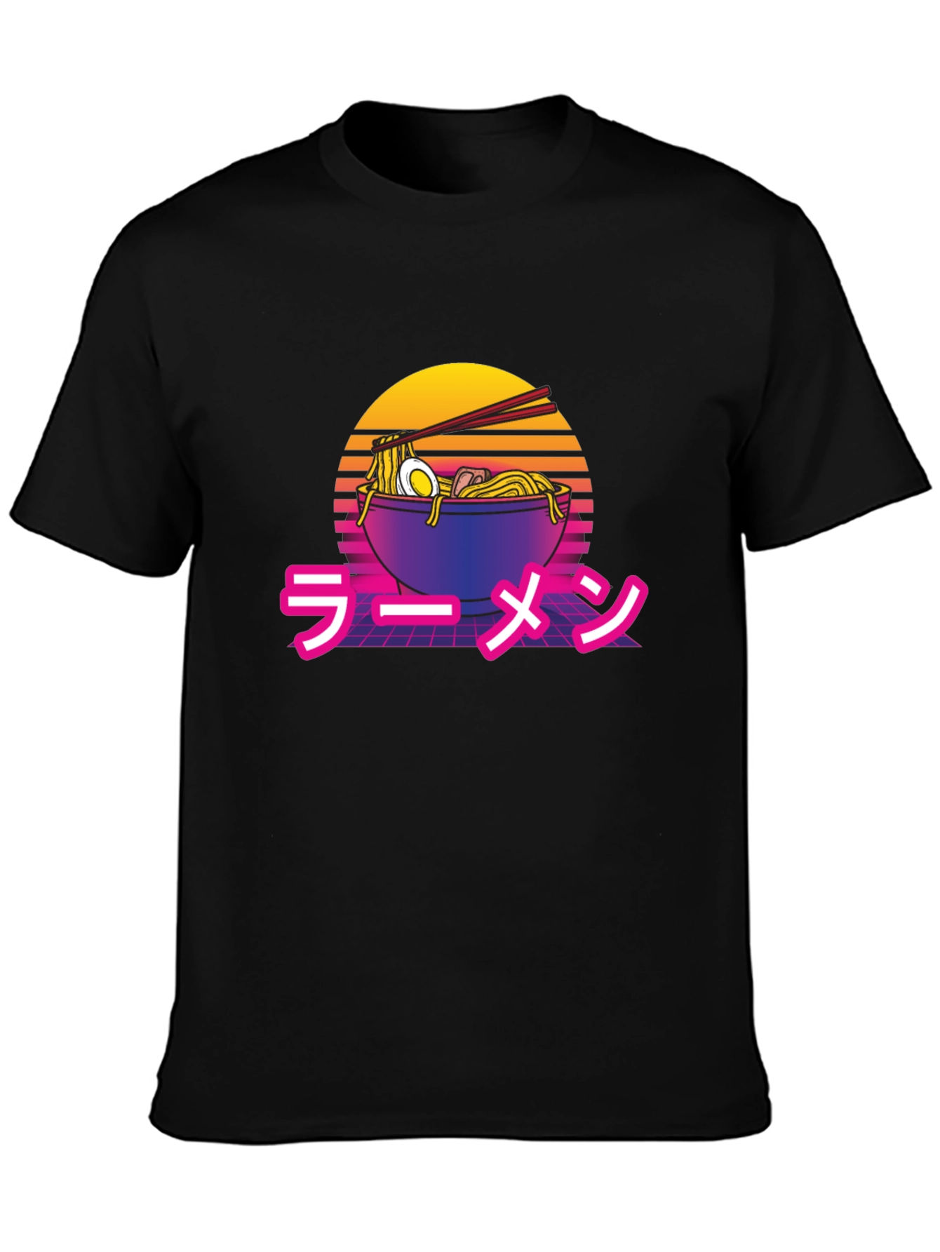 Retro Ramen T-Shirt - Synthwave Noodles Tee