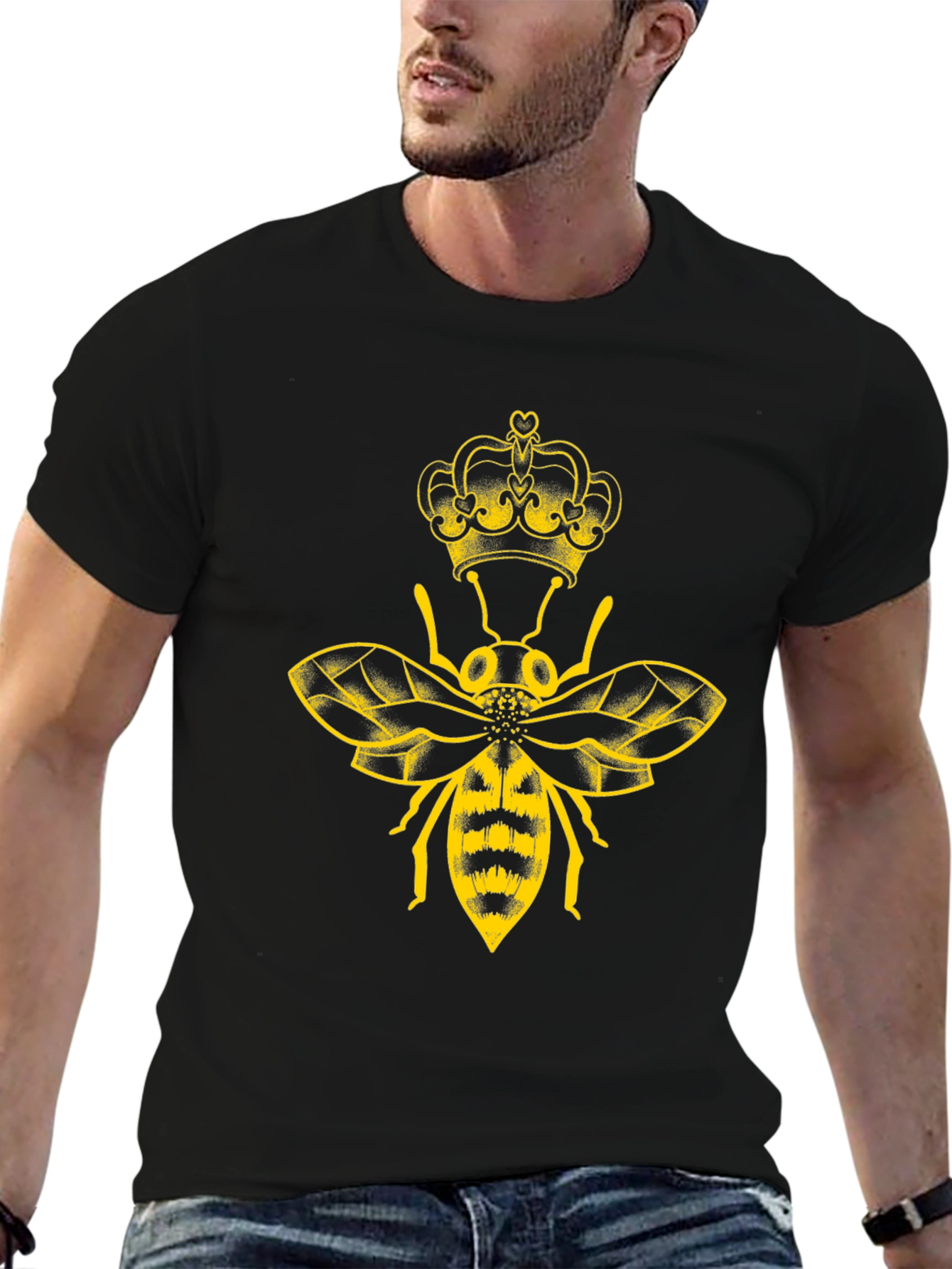 Queen Bee Graphic Tee - Black