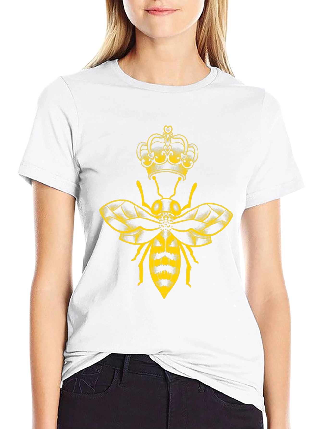 Queen Bee Graphic Tee - Black