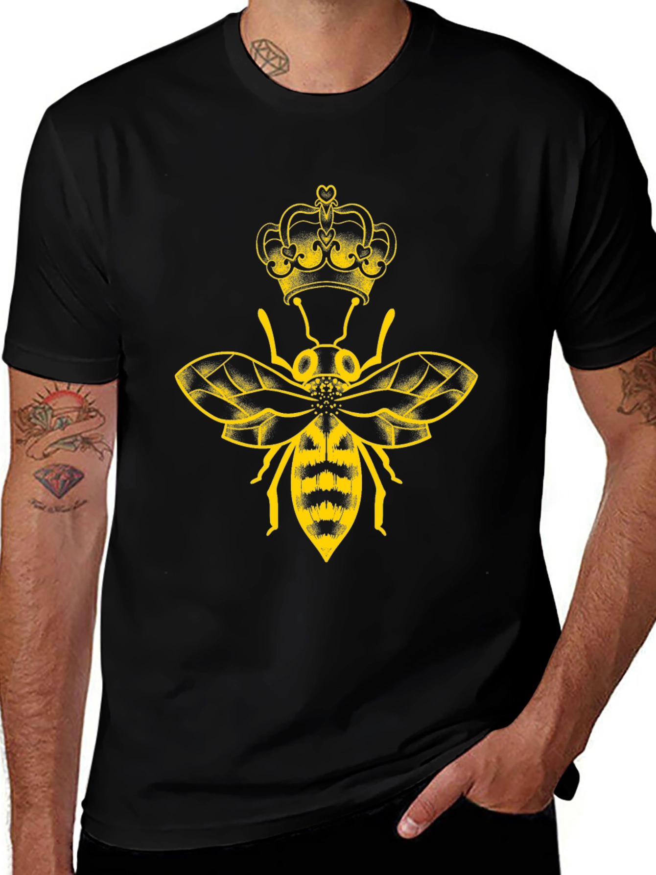 Queen Bee Graphic Tee - Black
