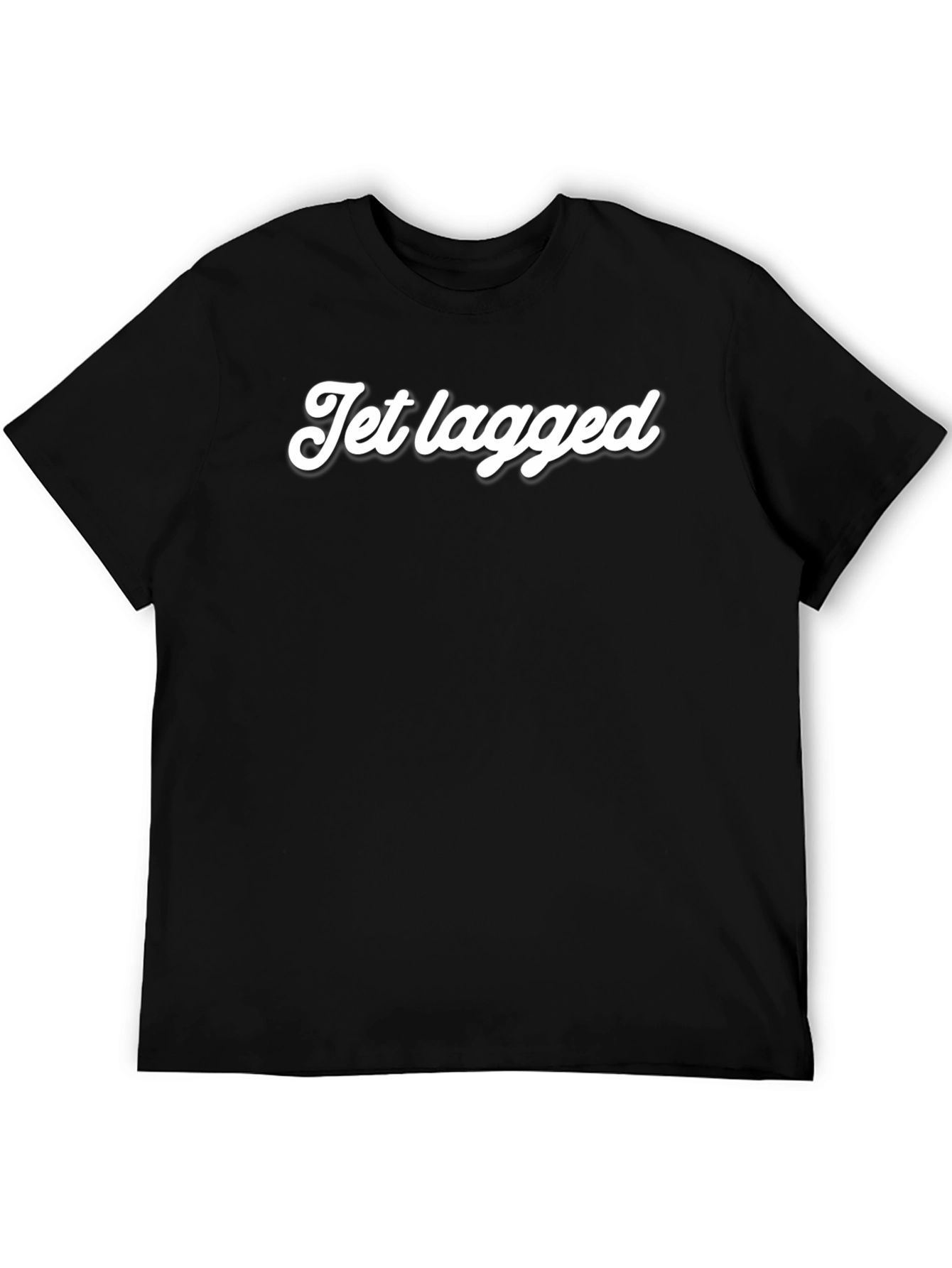 Jet Lagged Black T-Shirt - Stylish and Comfortable
