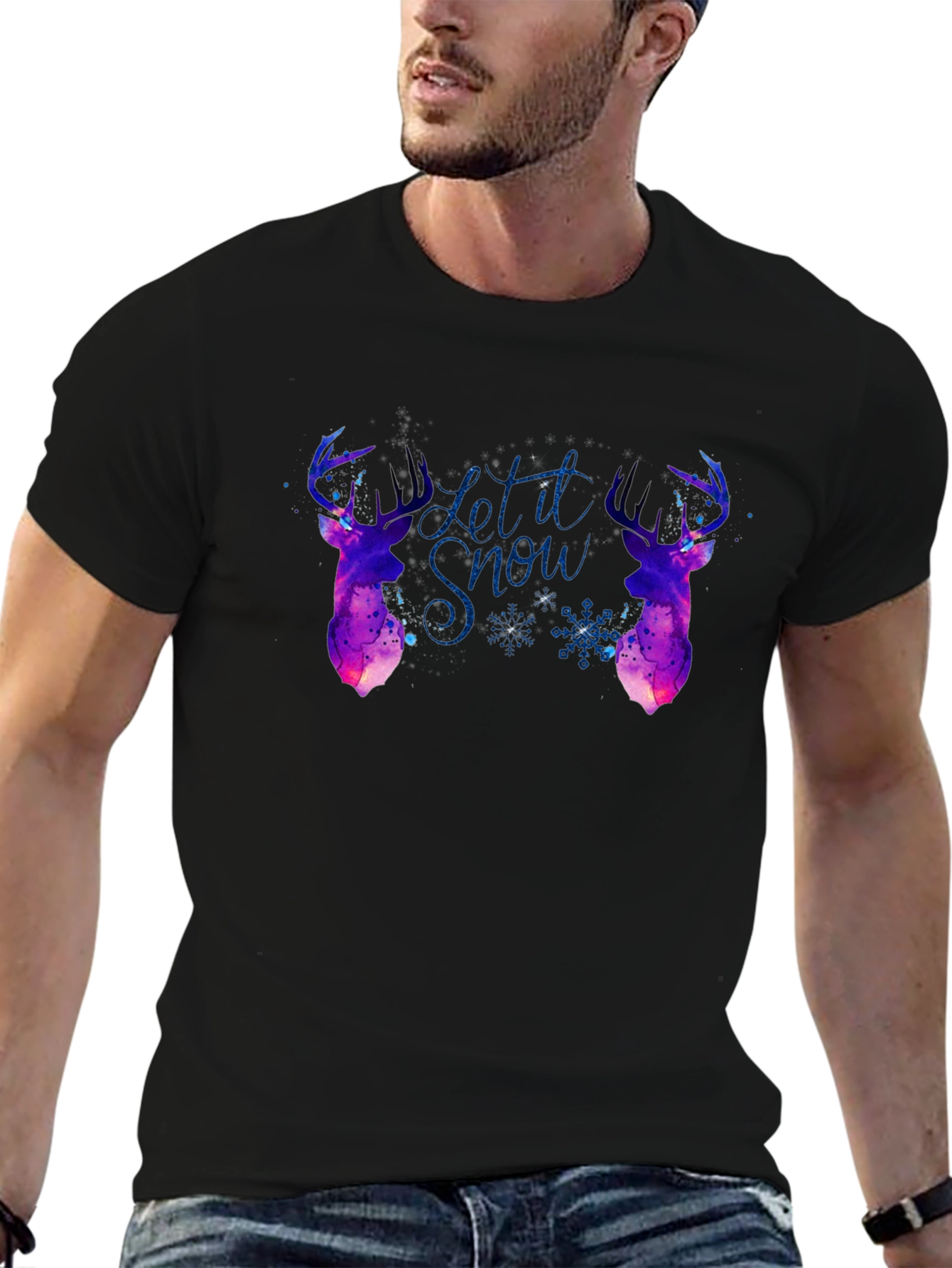 Let it Snow Deer Graphic T-Shirt