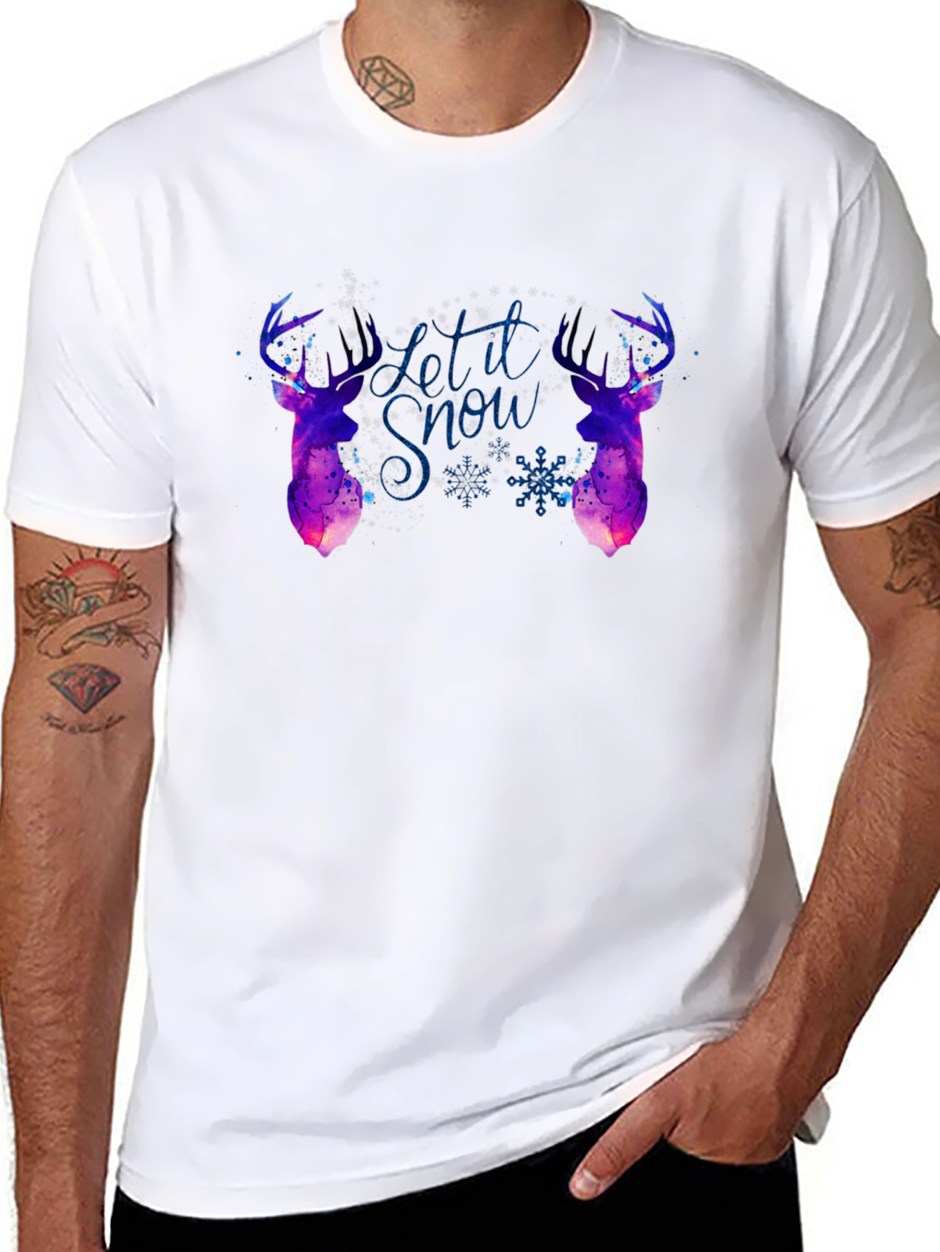 Let it Snow Deer Graphic T-Shirt
