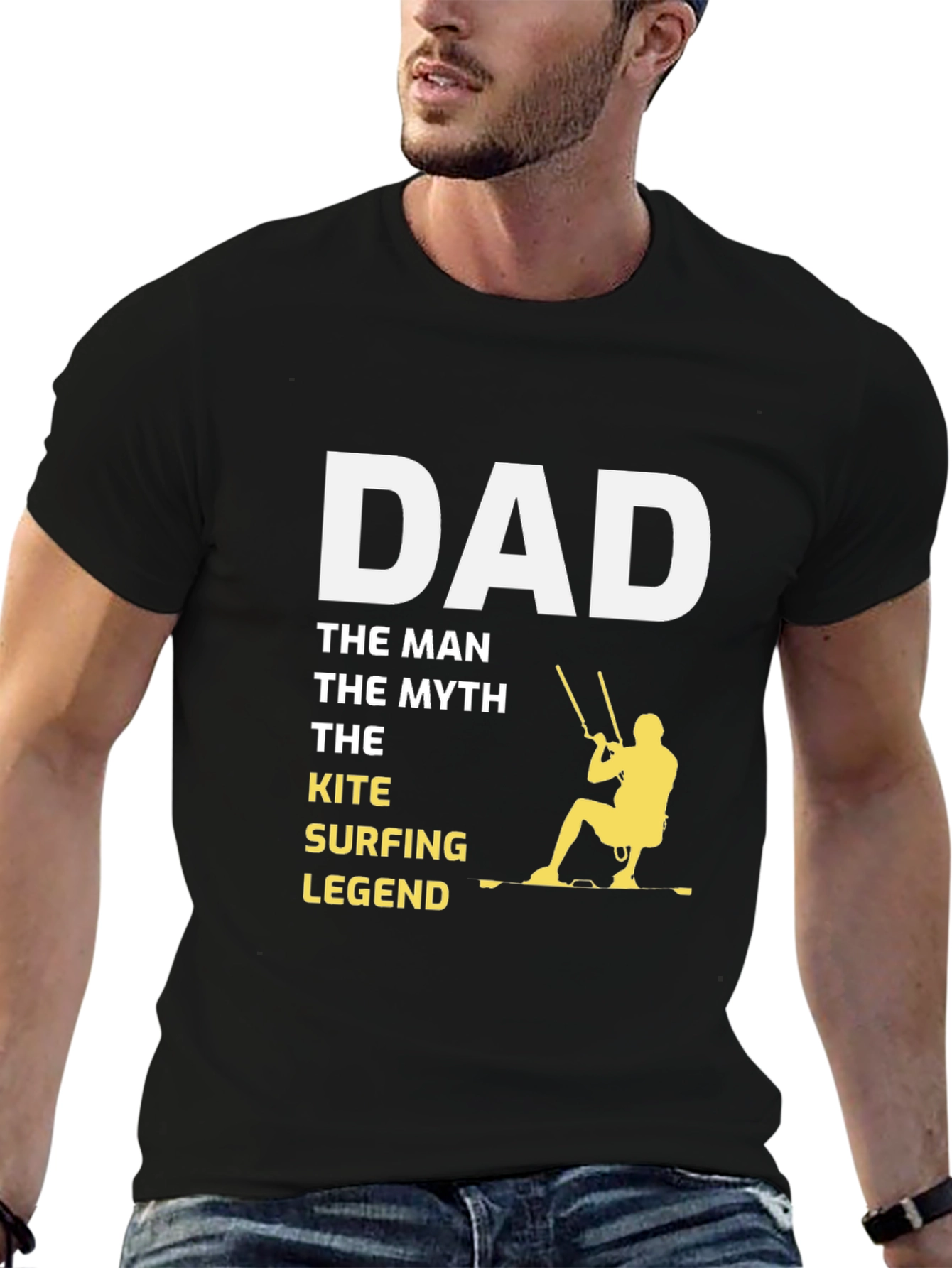 Dad Kite Surfing Legend Graphic Tee