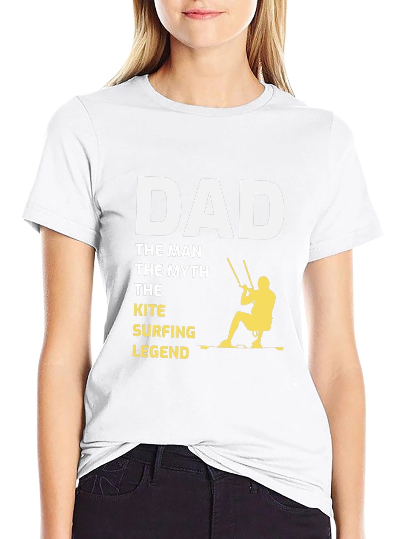 Dad Kite Surfing Legend Graphic Tee