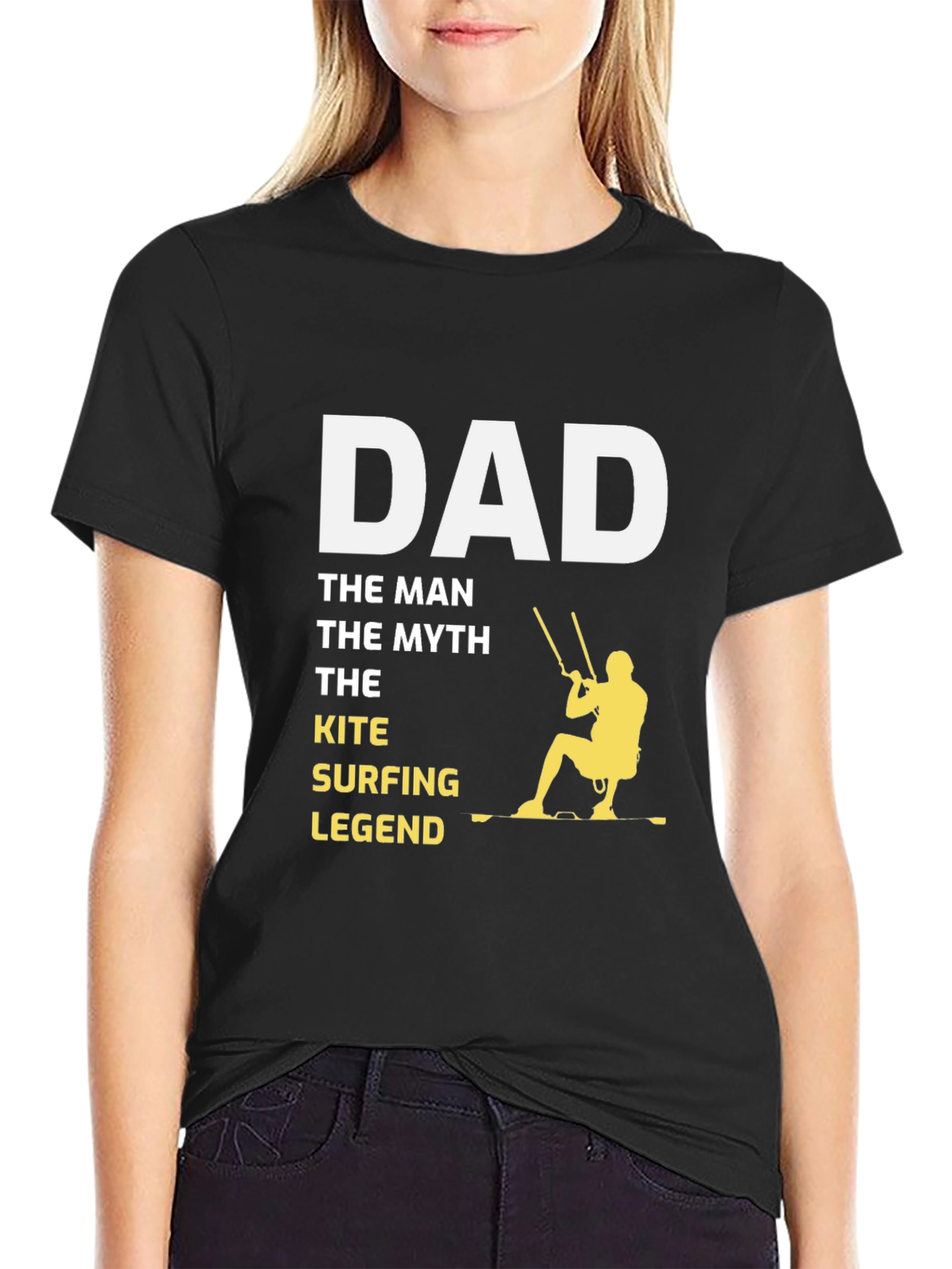 Dad Kite Surfing Legend Graphic Tee