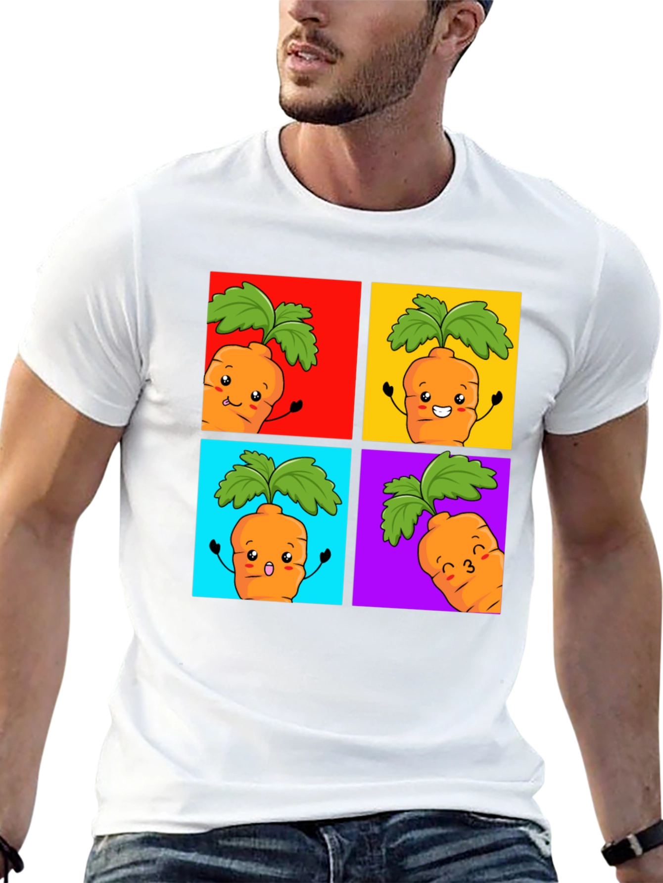 Carrot Pop Art Graphic Tee