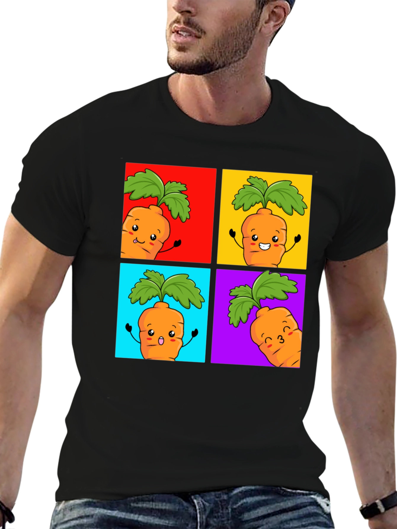 Carrot Pop Art Graphic Tee