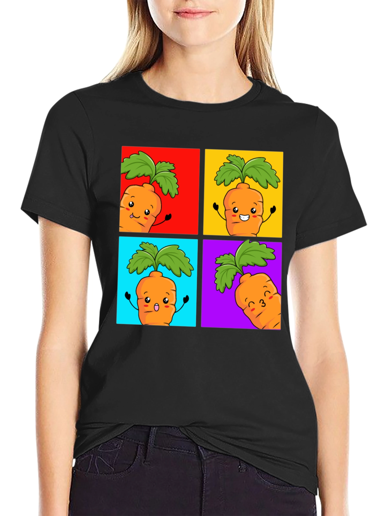 Carrot Pop Art Graphic Tee