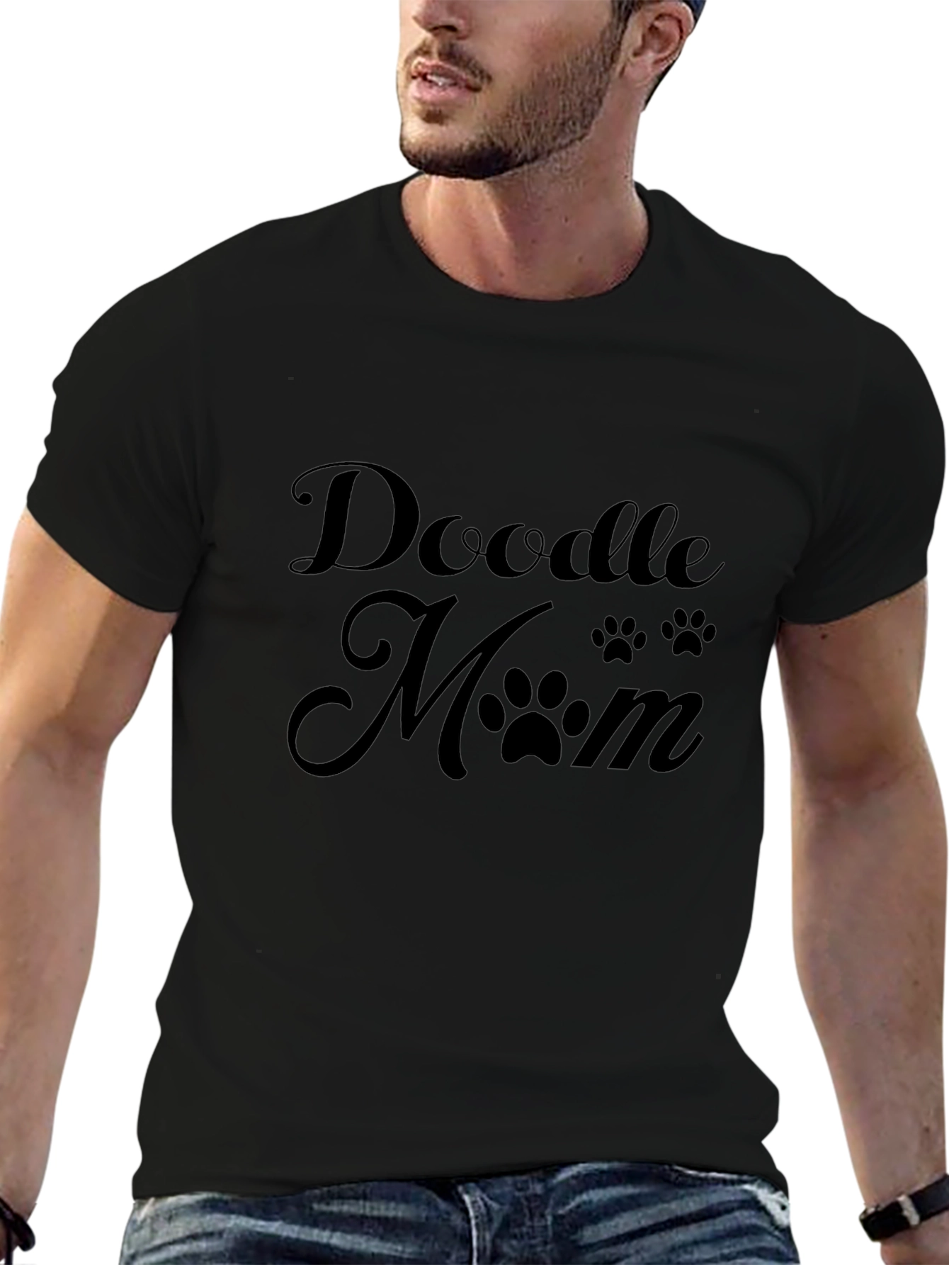 Doodle Mom T-Shirt: Cute Paw Print Design