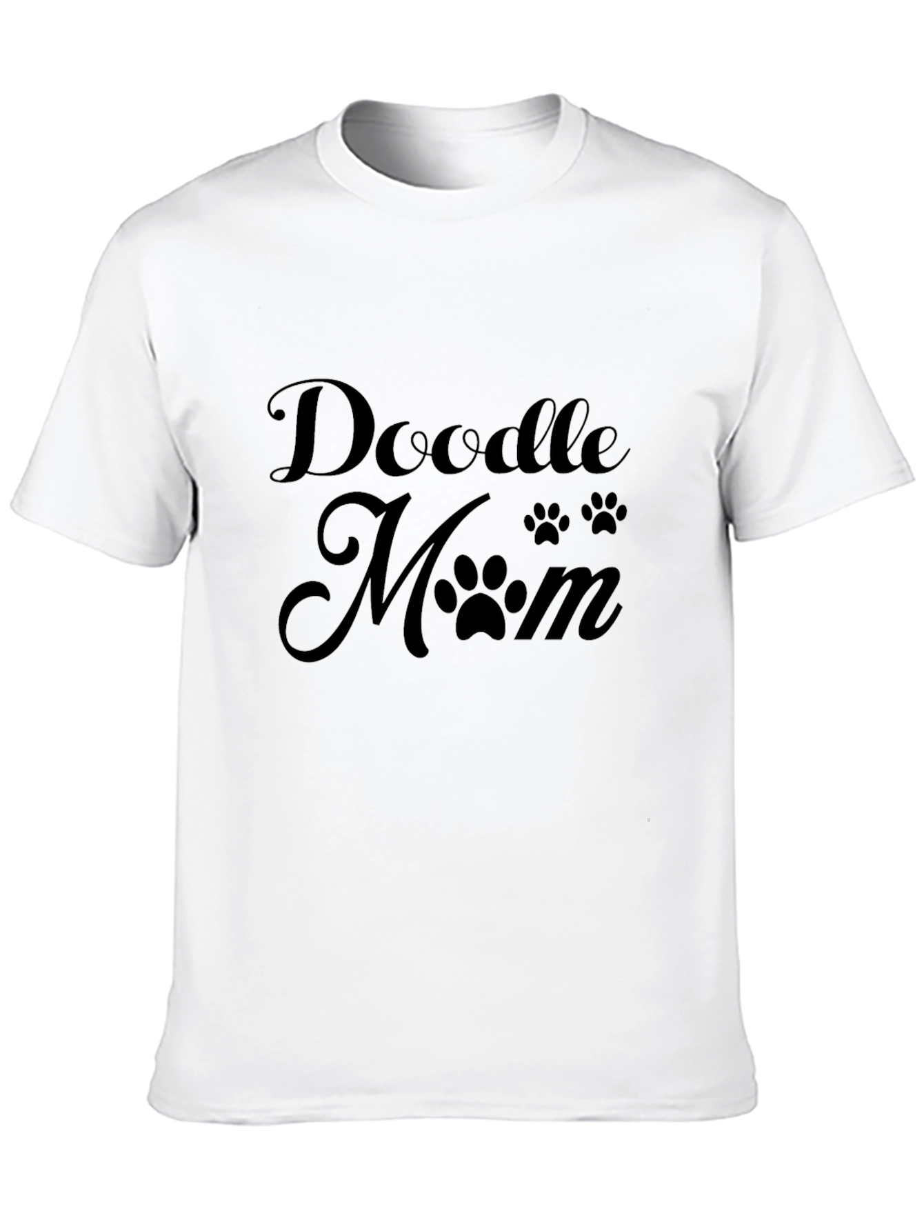 Doodle Mom T-Shirt: Cute Paw Print Design