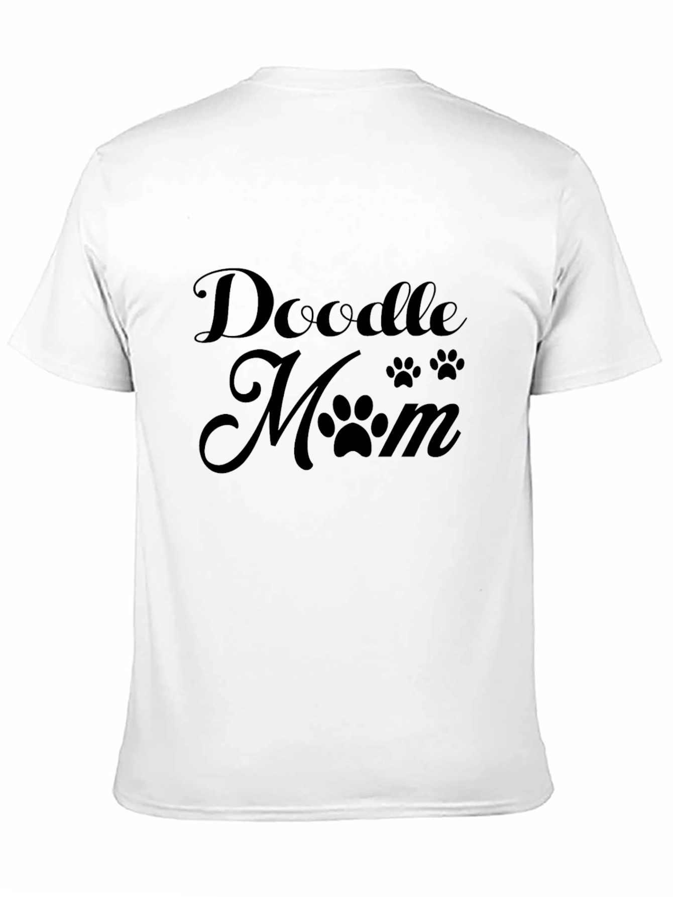 Doodle Mom T-Shirt: Cute Paw Print Design