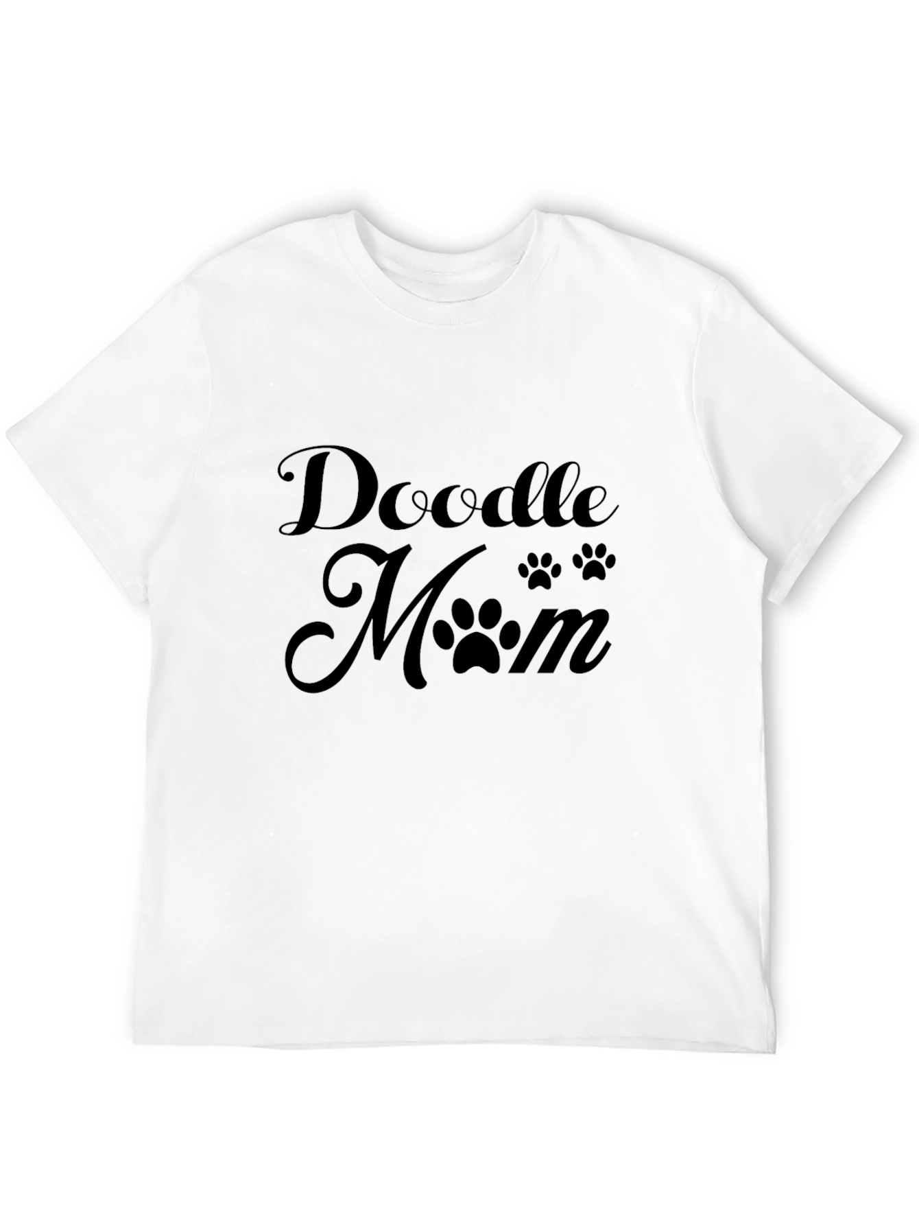 Doodle Mom T-Shirt: Cute Paw Print Design