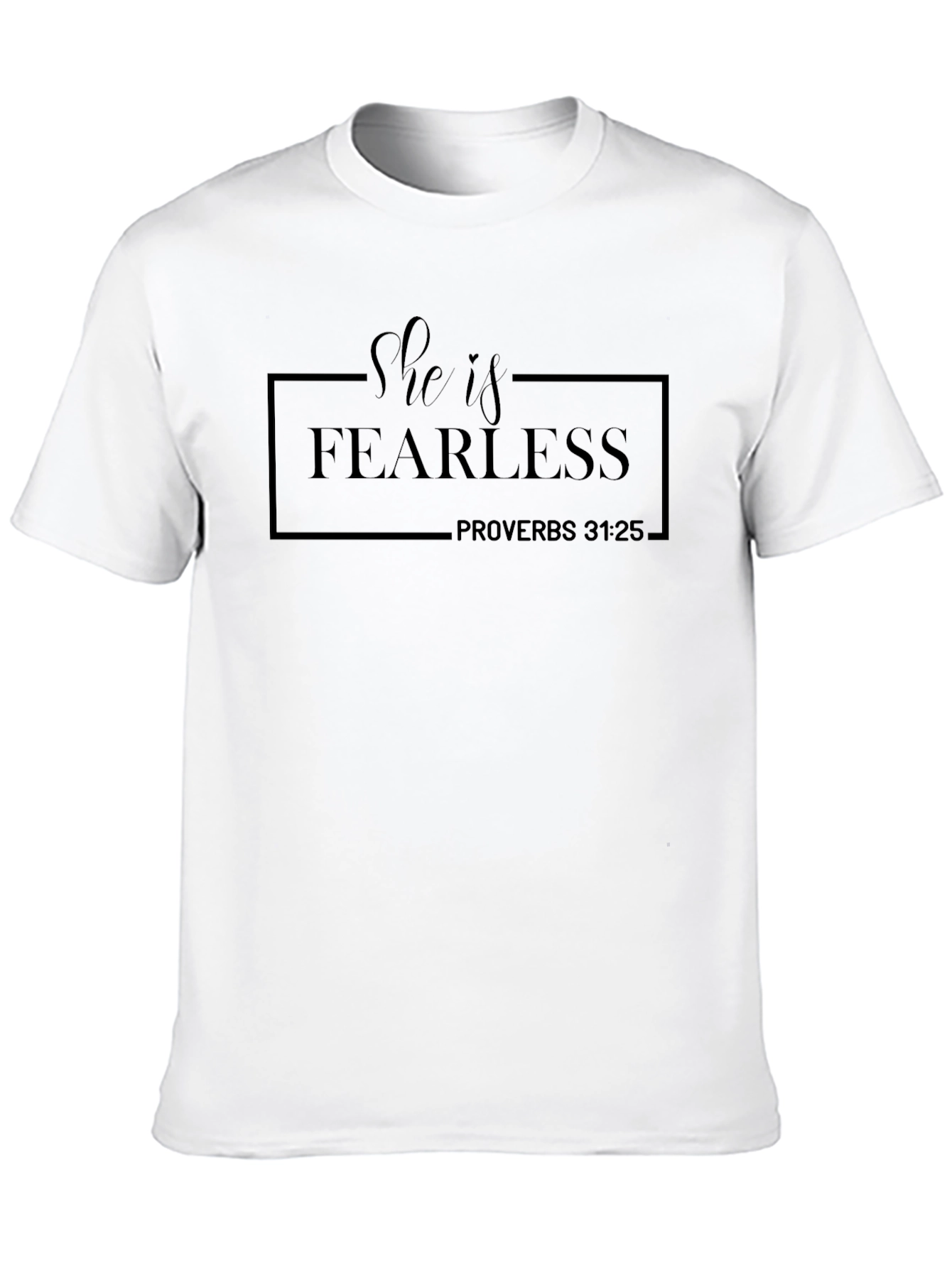 Fearless Proverbs 31:25 Black T-Shirt