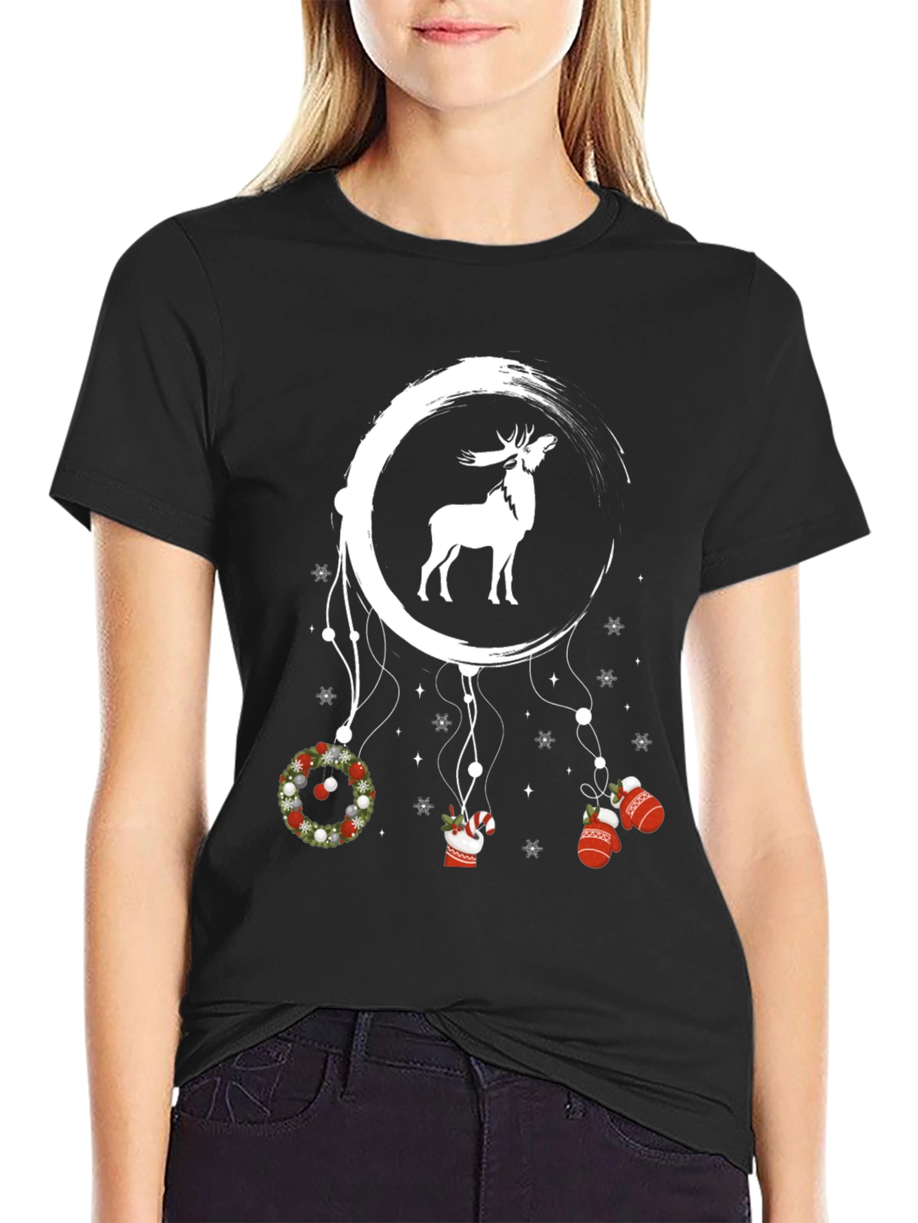 Holiday Deer Dreamcatcher T-Shirt