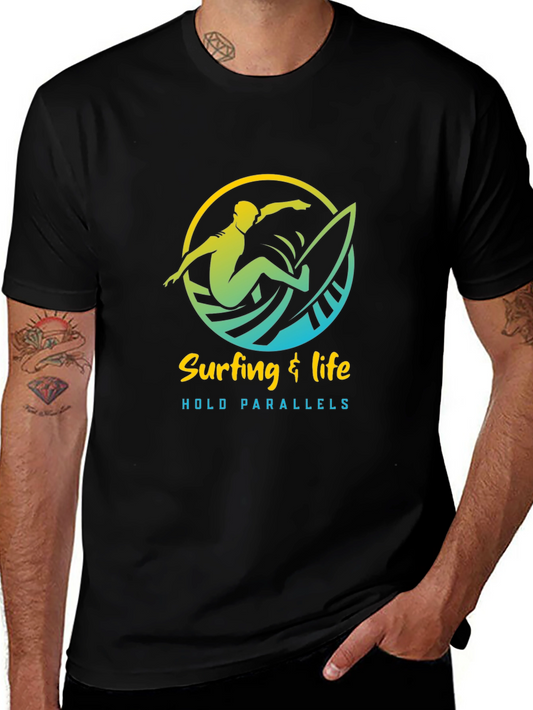 Surfing & Life Tee - Hold Parallels Graphic T-Shirt