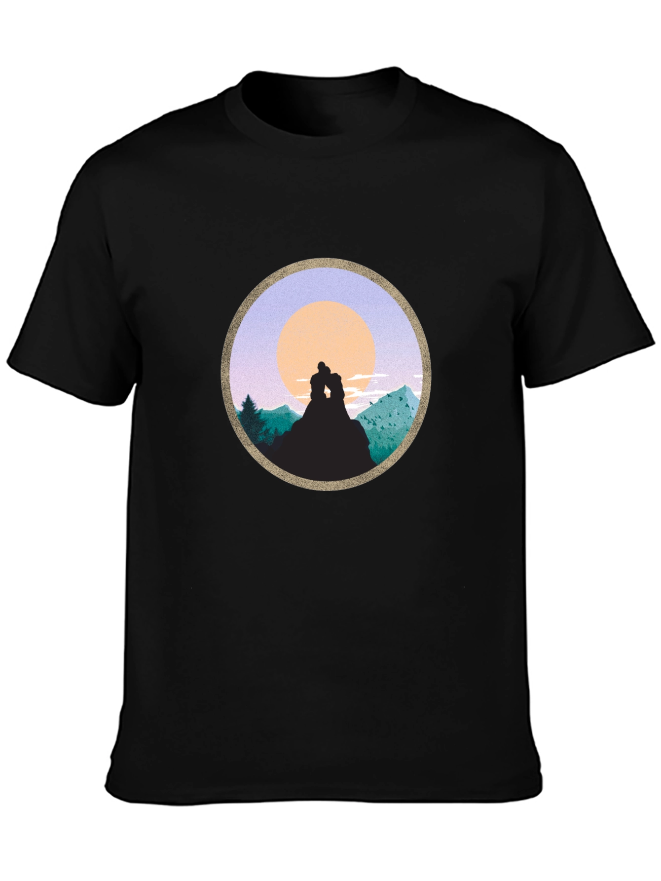 Romantic Sunset Mountain T-Shirt