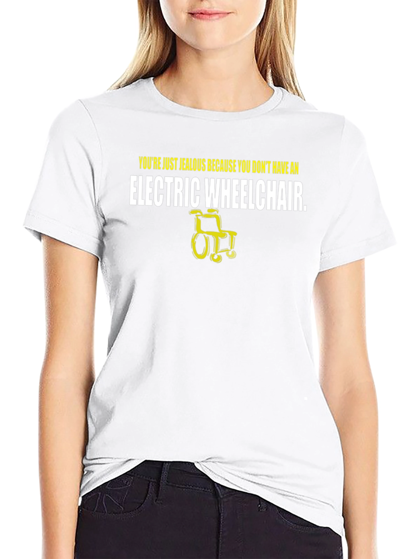 Jealous Electric Wheelchair Humor T-Shirt
