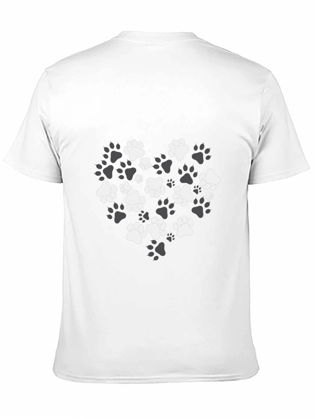 Paw Print Heart T-Shirt – Stylish Dog Lover Graphic Tee Gift