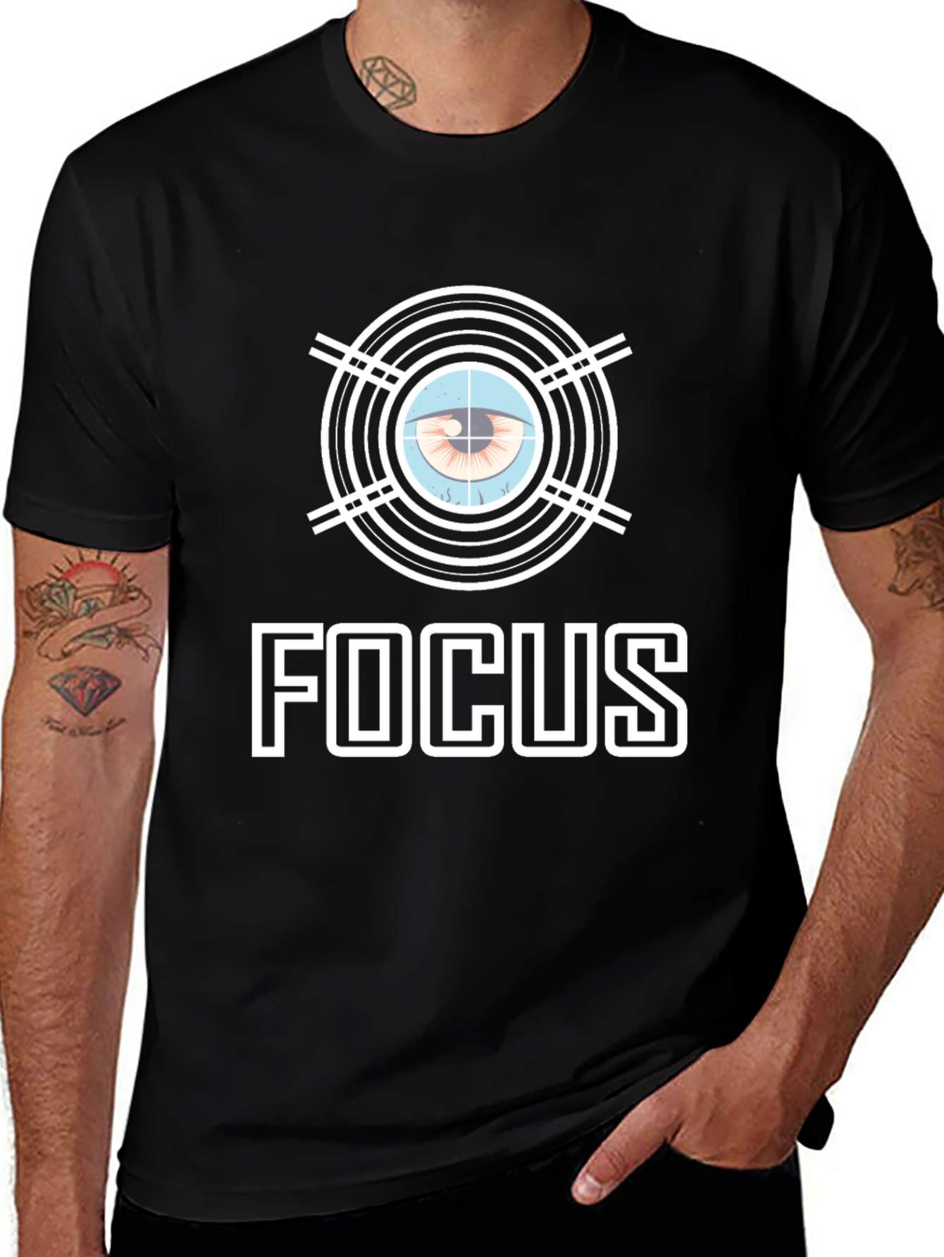 Focus Eye Graphic T-Shirt - Stylish & Unique Design