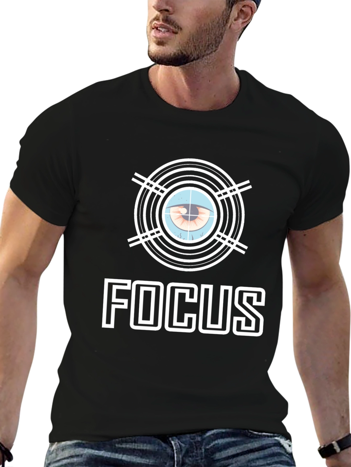 Focus Eye Graphic T-Shirt - Stylish & Unique Design