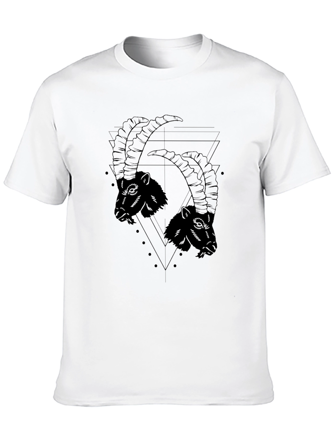 Black Goat Graphic Tee - Mens Fashion