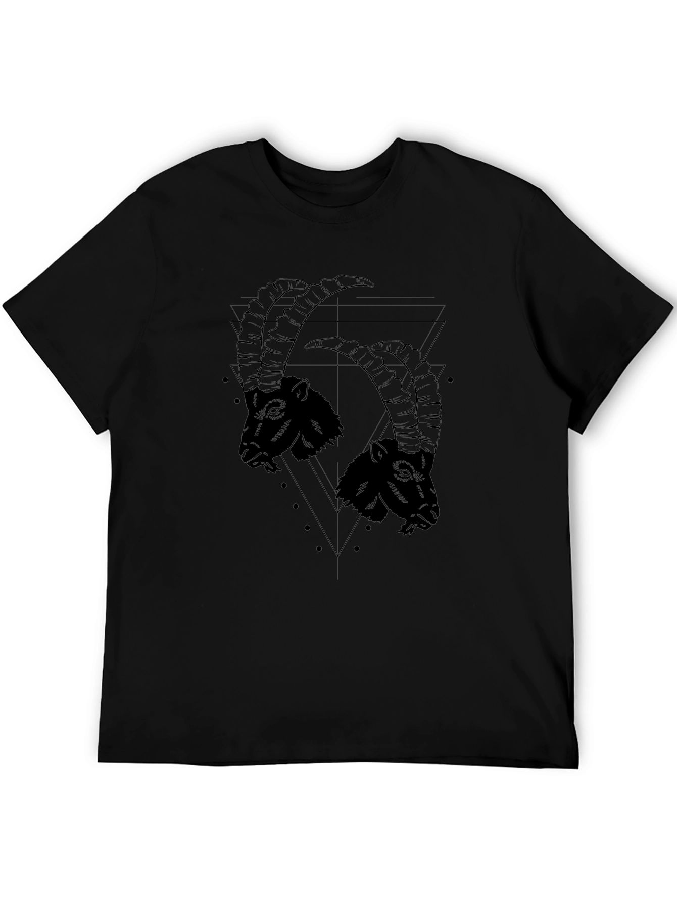 Black Goat Graphic Tee - Mens Fashion