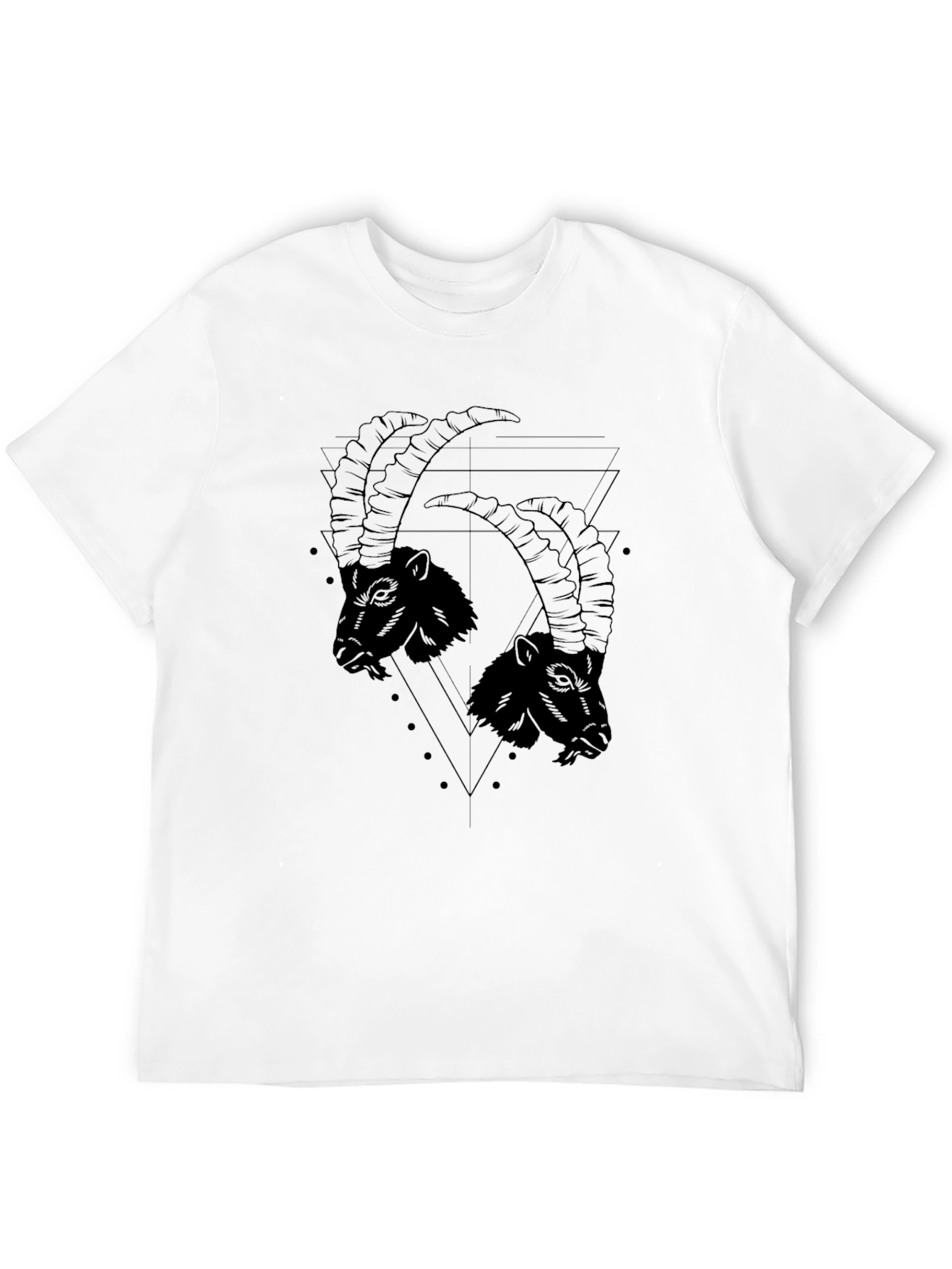 Black Goat Graphic Tee - Mens Fashion